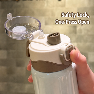 Botol Air Sepeda Terisolasi dengan Semprotan Kabut, Baja Tahan Karat 316, Dinding Ganda Vakum, Flask Bersepeda, Aksesoris Sepeda - Product Image 3