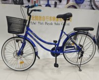 VTT Nouveau Design 24 pouces 21 Vitesses Cadre en Acier Frein à Disque Fourche et Jantes en Alliage d'Aluminium Pédales Ordinaires Vélo de Montagne pour Hommes