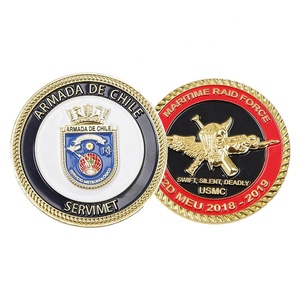 Thủ công mỹ nghệ nhà sản xuất huy hiệu tùy chỉnh <span class=keywords><strong>3D</strong></span> logo đại bàng an ninh Khắc dập thách thức kim loại đồng xu cho lưu niệm - Product Image 2