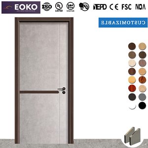 <span class=keywords><strong>Portes</strong></span> <span class=keywords><strong>intérieures</strong></span> en bois avec panneaux en placage d'ingénierie, finition première couche certifiée FSC EOKO, pour projets résidentiels et commerciaux - Product Image 4