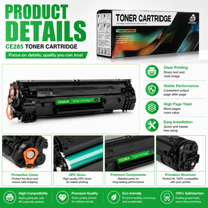 Cartouche de <span class=keywords><strong>toner</strong></span> compatible CE285A |   Cartouche de <span class=keywords><strong>toner</strong></span> laser haute capacité |   Fabrication directe en usine OEM & ODM - Product Image 2