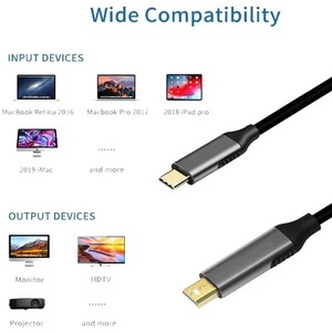Cable <span class=keywords><strong>USB</strong></span> C a Mini DisplayPort 2, Cable Tipo-C a Mini DP, 4K 60Hz, (Thunderbolt 3/4) Compatible con Mac Pro, <span class=keywords><strong>HP</strong></span>, Surface Book - Product Image 2