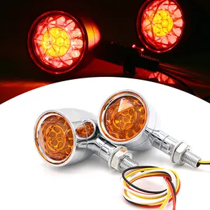 High Quality Round Stop Turn Lights Blinker Indicator Led Turn Signal For 12 V Motorcycles