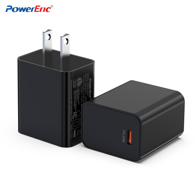 PD Fast Charging Type-C Travel Adapter QC3.0 Wall Charger for iPhone 12-16 Pro Max & Camera 20W CE ETL FCC