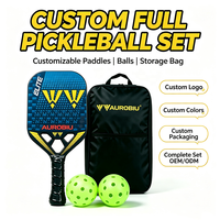 Raket Pickleball Profesional Portabel Berbahan Serat Karbon Penuh 3k 12k 18k Thermoformed Edgeless Honeycomb, Terlaris dan Disetujui USAPA