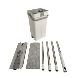 Marché <span class=keywords><strong>russe</strong></span> 360 °   Serpillère plate intelligente rotative et mains libres avec seau pour le nettoyage domestique - Product Image 4