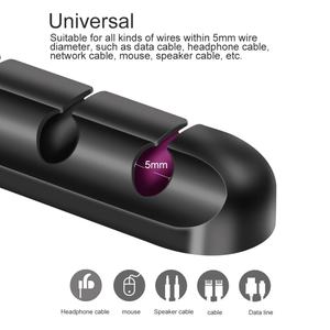 Organizador de Cables USB, Clips de Gestión de Cables, Organizador de Escritorio, Cargador, Auriculares, Clip para Cables de Teléfono Móvil - Product Image 2