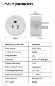 Adattatore <span class=keywords><strong>presa</strong></span> WiFi intelligente 10A spina Google Home/Alexa telecomando Timer ABS <span class=keywords><strong>presa</strong></span> a muro 16A NFC - Product Image 6