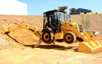 776A Backhoe Loader Merek Ternama 8100kg 74.5kW Diesel Bucket 0.2-1m 4WD Wheel Loader untuk Proyek Pemindahan Tanah