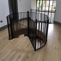Bester Preis Gebogene Gusseisen treppen mit gebogenem Geländer aus Kohlenstoffs tahl Wendeltreppe