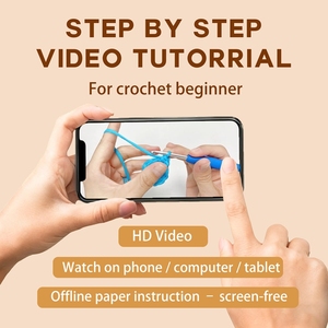 Accessoires <span class=keywords><strong>de</strong></span> crochet, kit <span class=keywords><strong>de</strong></span> crochet <span class=keywords><strong>pour</strong></span> débutants, jouets en peluche en forme <span class=keywords><strong>de</strong></span> vache, kits d'artisanat <span class=keywords><strong>de</strong></span> crochet amusants à faire soi-même <span class=keywords><strong>pour</strong></span> enfants et adultes - Product Image 5