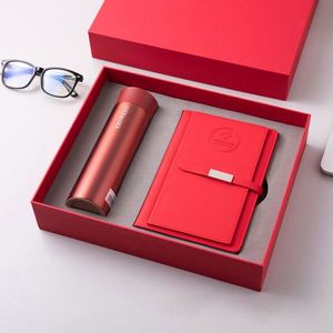 Wholesale Promotional Luxury Gifts Items Notebook Business Gift Thermos Cup Customizable <b>Note</b> <b>Book</b> Gift Set With Pen and Bottle - Product Image 3