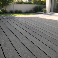 Planches de terrasse en WPC modernes pour l'extérieur, revêtement de sol en composite bois-plastique pour balcon, appartement résidentiel, terrasse, jardin