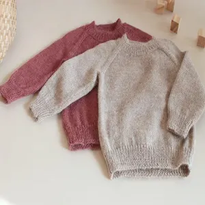 Red Alpaca wool baby sweater classic style baby cardigan knitted kids sweater alpaca wool clothes knit sweater