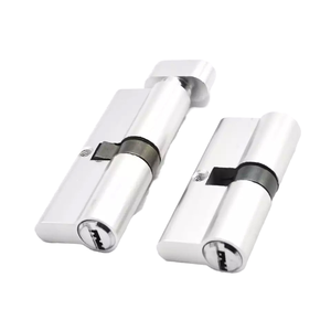 BS規格ユーロプロファイルシリンダーロックノブ＆ダブルキー（英国UPVCアルミ製玄関ドア金具用） - Product Image 1