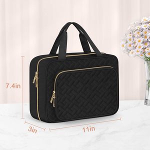 Custom Travel Hanging Bathroom <b>Toiletry</b> Bag 4-Section Makeup <b>Storage</b> Bag for Women Lady - Product Image 6