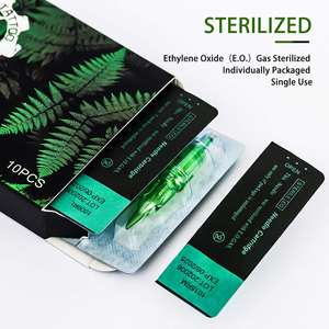 OEM ambición TREX verde 20 unids/caja esterilizada segura 7RM 9RM cartucho 1RL 3RL 5RL 7RL <span class=keywords><strong>9RL</strong></span> RL aguja de cartucho de tatuaje desechable - Product Image 2