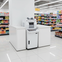 Machine de dépôt d'espèces compacte Jinrui CDM-9000B, écran tactile 10,1 pouces, collecteur de billets intelligent pour les magasins médicaux et de détail