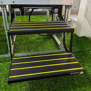 Accesorios <span class=keywords><strong>para</strong></span> autocaravanas Escalones eléctricos de aluminio <span class=keywords><strong>para</strong></span> furgonetas RV <span class=keywords><strong>Escaleras</strong></span> dobles individuales con riel Motor de 12V - Product Image 4