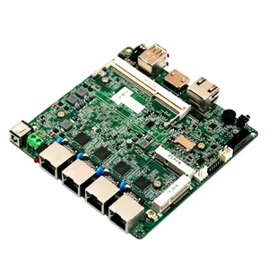 1*RJ45 port RS232 Fanless firewall motherboard J1900 processor 4 ethernet mini pc manufacturer router board