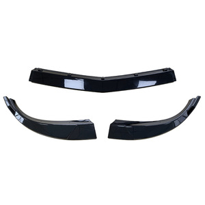 สปอยเลอร์กันชนหน้าสำหรับเมอร์เซเดส-เบนซ์ ซี-คลาส W204 2012-2014 สีดำ ABS ลายคาร์บอนไฟเบอร์ - Product Image 1