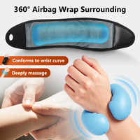 Ceinture de massage portable chauffante pour poignet, rechargeable sans fil, avec compression d'air et chauffage NTC, 4 modes, 15 min