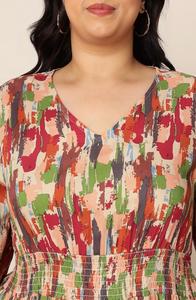 ชุดเดรสยาวพิมพ์ลายดอกไม้สำหรับผู้หญิงชุดสำนักงานแขนเต็มชุดเดรสสำหรับใส่ในสำนักงานใหม่ล่าสุด - Product Image 3