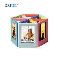 Marco de fotos DIY Caiul, colorido, ecológico, de plástico, con imán, para fotos Instax Mini 12/11/EVO ABS para Fujifilm, venta al por mayor.
