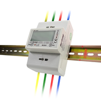 Medidor de Energía Monofásico de Riel DIN con Protocolo Modbus M-BUS DRT-341C de 2 Módulos