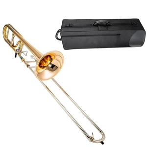 <span class=keywords><strong>Trombone</strong></span> BB Tone TB-950, finition dorée par électrophorèse, modèle pour débutants avec cloche en cuivre et son de milieu de gamme - Product Image 1