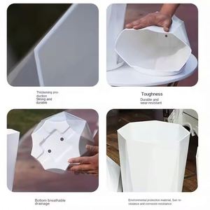 Pot de fleurs en résine plastique extra-large et épaissi, moderne, pour balcon, salon, plantes vertes et fleurs - Product Image 2