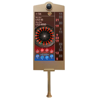 Pantalla LED de Doble Cara de 32 Pulgadas Chapada en Oro para Juegos de Apuestas, Monitor de Ruleta con Pantalla LCD para Mesa de Casino