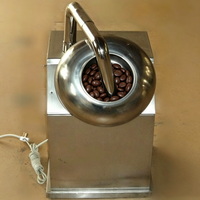 Machine d'enrobage de chocolat multifonctionnelle, petite capacité, pour confiseries, bonbons gélifiés et amandes, avec tambour de traitement alimentaire