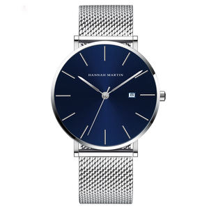 Reloj de cuarzo minimalista unisex con caja de correa de acero inoxidable de 5mm diseño de moda Original para fábrica de negocios informal al por mayor - Product Image 5