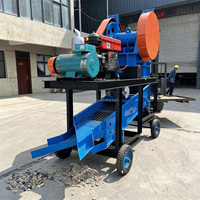Petit concasseur à mâchoires portable 10-20t/h pour le traitement du granit et du minerai, concasseur de roche mobile avec tamis vibrant à 3 couches