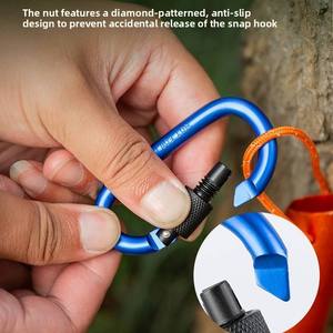 Anillo en D de acero inoxidable 304 con hebilla para cuerda, candado superior abierto, para camping al aire libre, tienda de campaña, mochila. ¡Gran oferta! Proveedor OEM ODM, tamaño personalizado, bajo costo. - Product Image 4