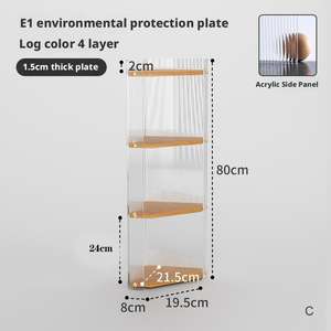 Le nouveau support de rangement triangulaire minimaliste pour salon convient pour placer des livres, de petites décorations, etc. - Product Image 4