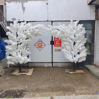 Dekorasi Pernikahan GOG188 Kompetitif 3 Meter 2.5m Pohon Bunga Sakura Buatan Jepang Warna Pink untuk Gapura