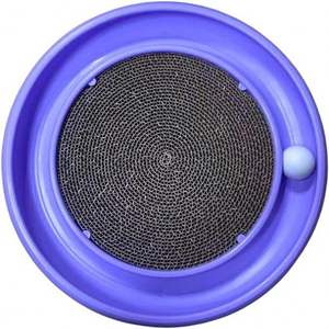 Kinghon - Rascador para Gatos Turbo 2 en 1, Estilo Clásico, Tabla de Rascar de Cartón con Pista de Bolas para Cama o Juguete - Product Image 1