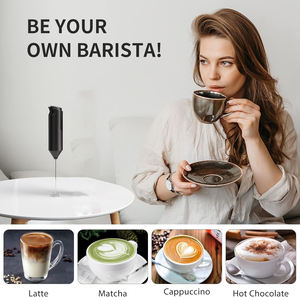 Mousseur à lait électrique automatique en acier inoxydable, écologique, avec logo personnalisé, vente en gros - Product Image 3