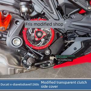 Nueva Tapa Lateral Transparente para Embrague Modificado para <span class=keywords><strong>Ducati</strong></span> X-Diavel S <span class=keywords><strong>1260S</strong></span> Big Devil - Product Image 2