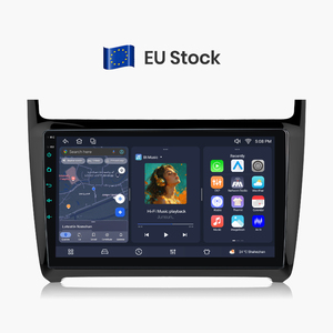 Autoradio Junsun 9 pouces avec Carplay pour VW Volkswagen Polo 5 berline 2008-2020, ventilateur de refroidissement intégré, navigation GPS, lecteur multimédia - Product Image 1