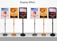 Rak Display Lantai Supermarket Ritel, Bingkai Poster Plastik, Stand Tanda Promosi Iklan