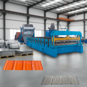 Máquina comercial de conformado de rollos para techos, con laminación de película, para paneles de techo de color, paneles R, paneles AG 840, prensado de tejas motorizadas y láminas de techo IBR - Product Image 1