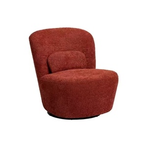 Muebles de Salón 2026, Sillas Modernas para Sala de Espera de Hotel, Sillón Individual Cómodo de Lana de Cordero, Sillón Giratorio de Estilo Bouclé - Product Image 5