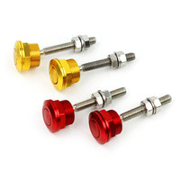 Goupille de capot de voiture en gros, goupille de déverrouillage rapide argentée, loquet de capot de 22 mm, verrou de capot en aluminium anodisé pour voitures de marque célèbres