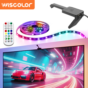 أضواء LED خلفية للشاشة قابلة للتعتيم بتقنية <span class=keywords><strong>RGB</strong></span> IP20 بجهد 5 فولت لتزيين غرفة الألعاب وإضفاء أجواء مميزة - Product Image 1