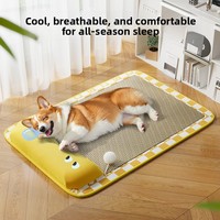 Tapis rafraîchissant pour chiens et chats Nine Pets, coussin d'été pour animaux de compagnie, anti-dérapant, durable, amovible, lavable, rembourré en polycoton