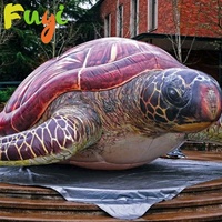 Sculpture de tortue gonflable géante personnalisée Fuyi, décoration animale d'extérieur pour événements, parcs et expositions