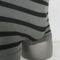 Wildness Boxers rayés très élastiques pour hommes, caleçons en nylon doux et respirant, sous-vêtements confortables pour tous les jours